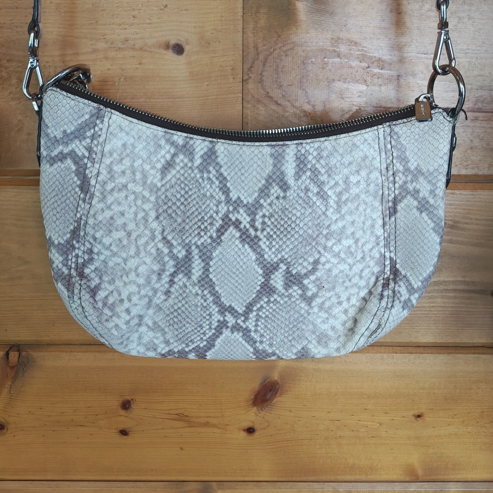 Michael Kors snake embossed handbag has multiple pockets Lightly‎ Used ZA4 - Picture 7 of 12